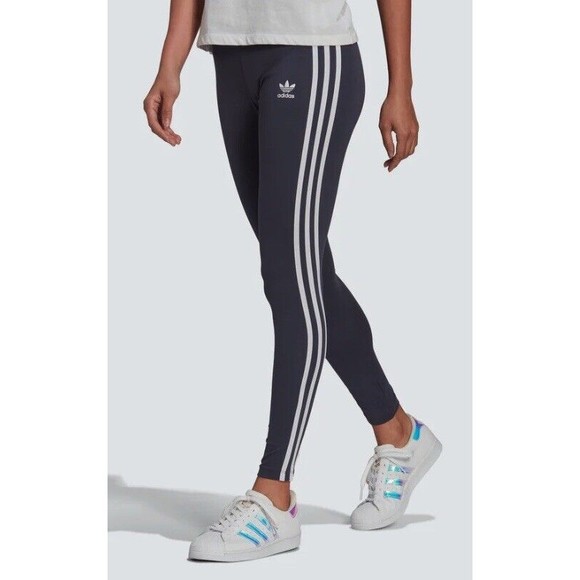 Adidas Womens Adicolor Classics 3-Stripes Tights Pants Size Small S - NWT - Picture 1 of 2